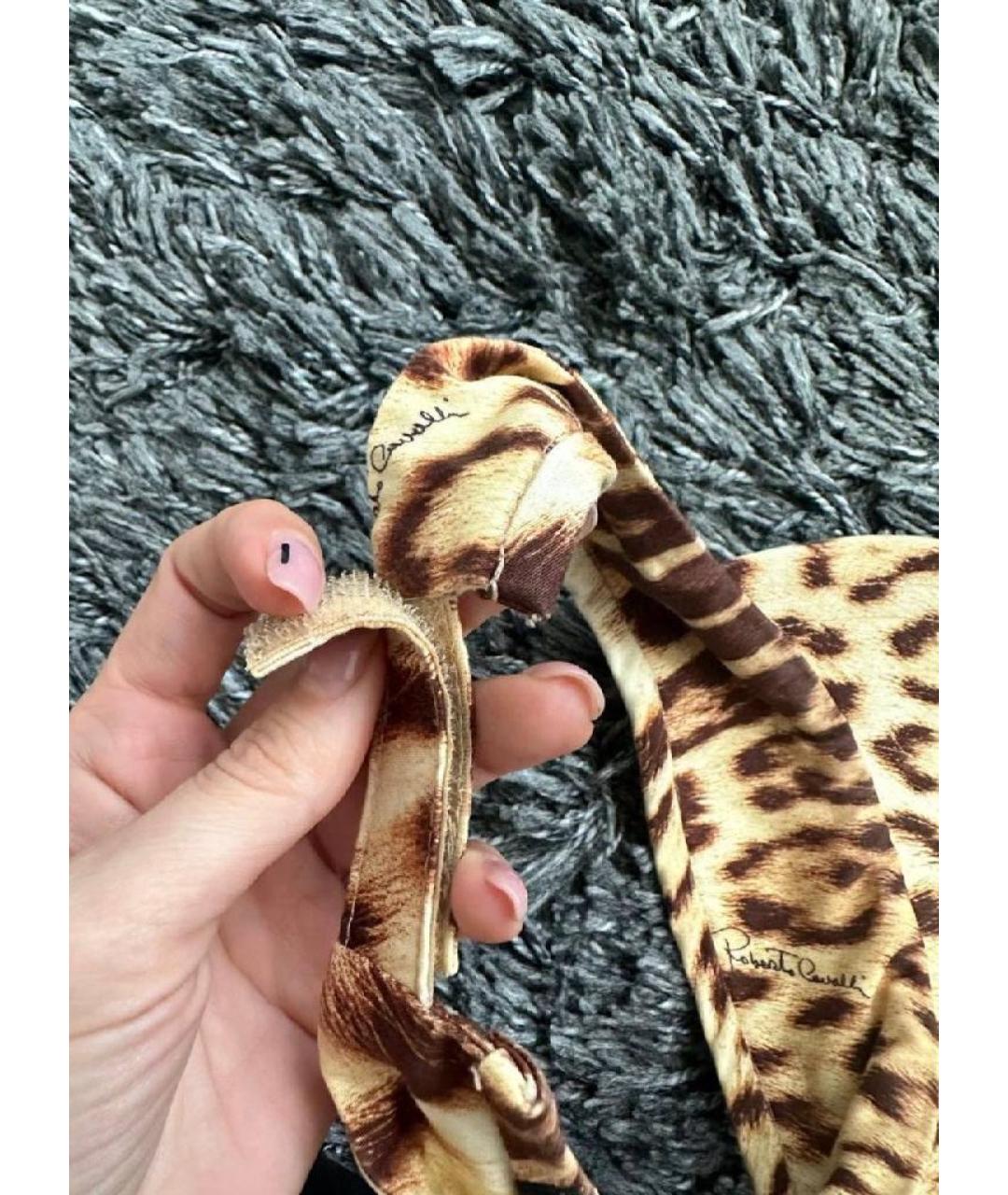 ROBERTO CAVALLI Бежевая кепка, фото 6