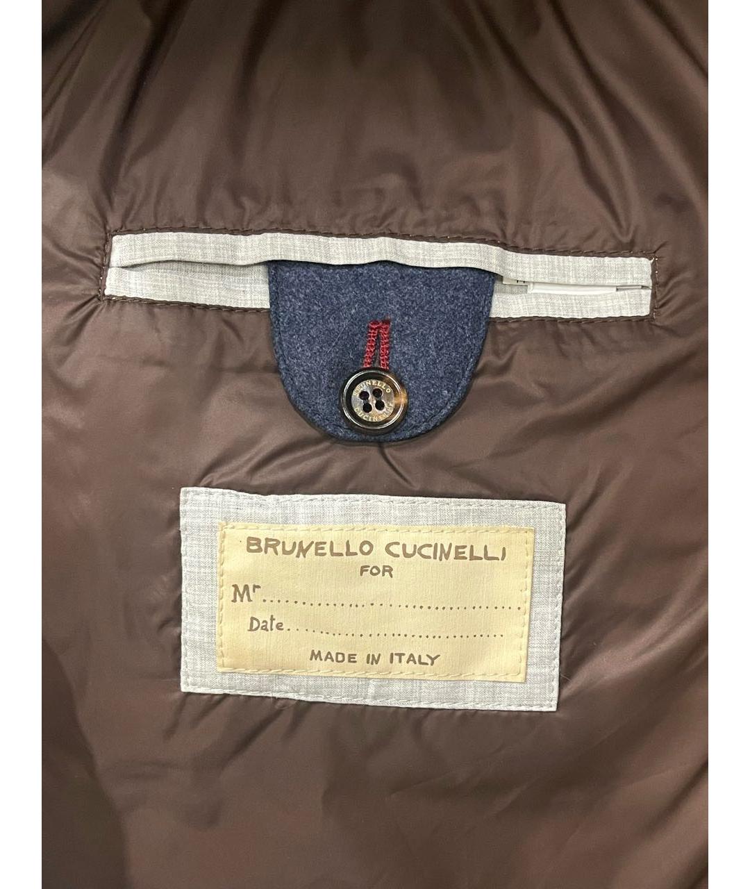 BRUNELLO CUCINELLI Темно-синий кашемировый жилет, фото 5