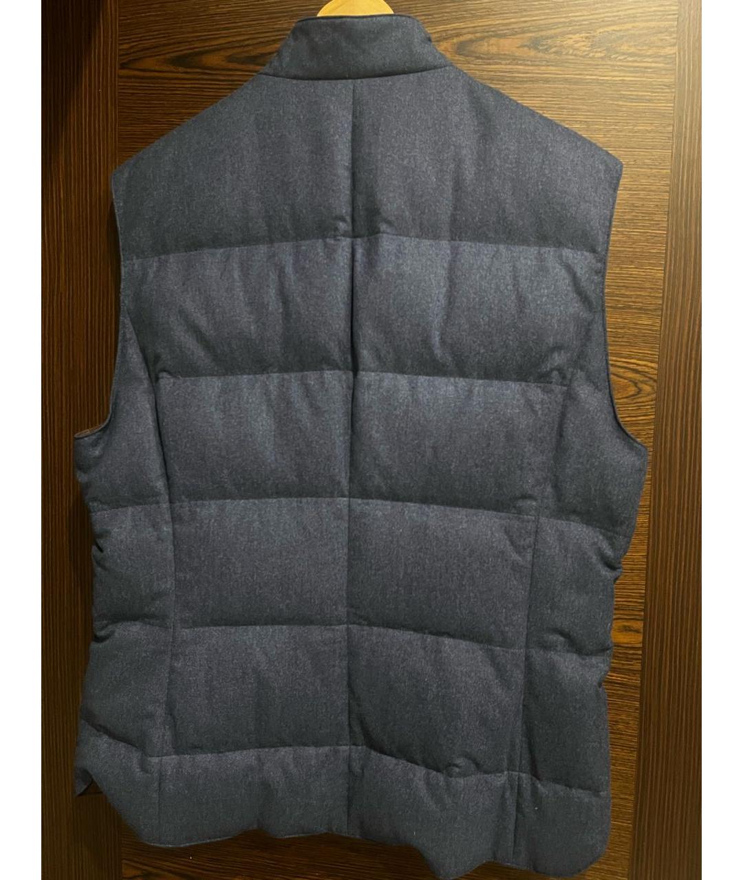 BRUNELLO CUCINELLI Темно-синий кашемировый жилет, фото 2