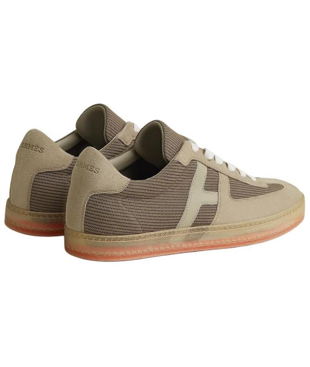 HERMES Серые низкие кроссовки / кеды, фото 3