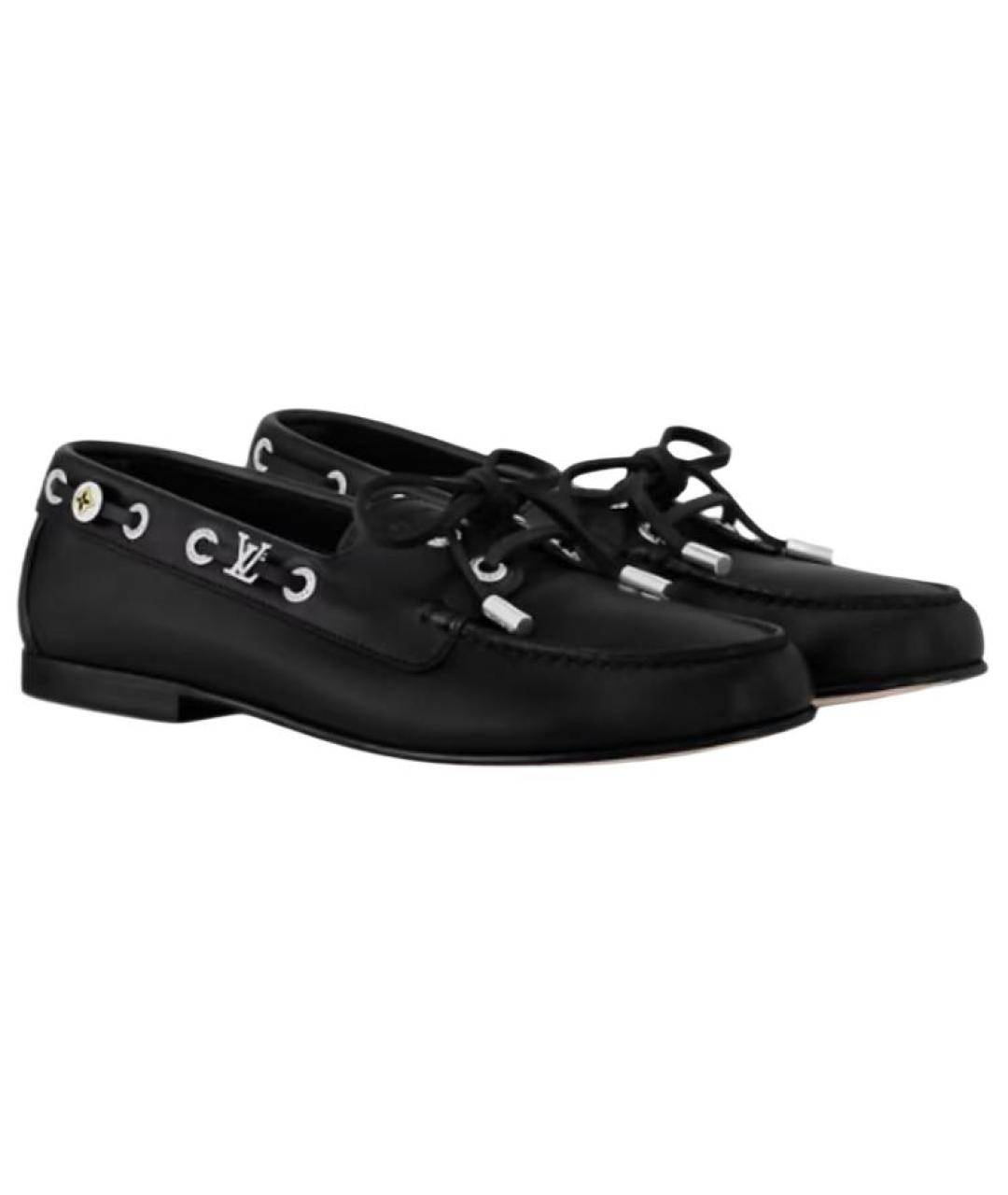 LOUIS VUITTON Черные лоферы, фото 3