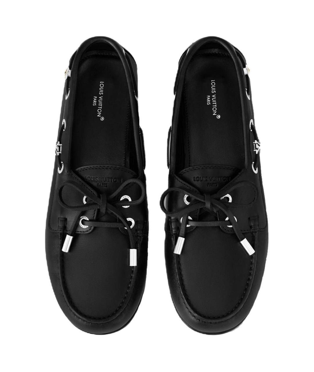 LOUIS VUITTON Черные лоферы, фото 4