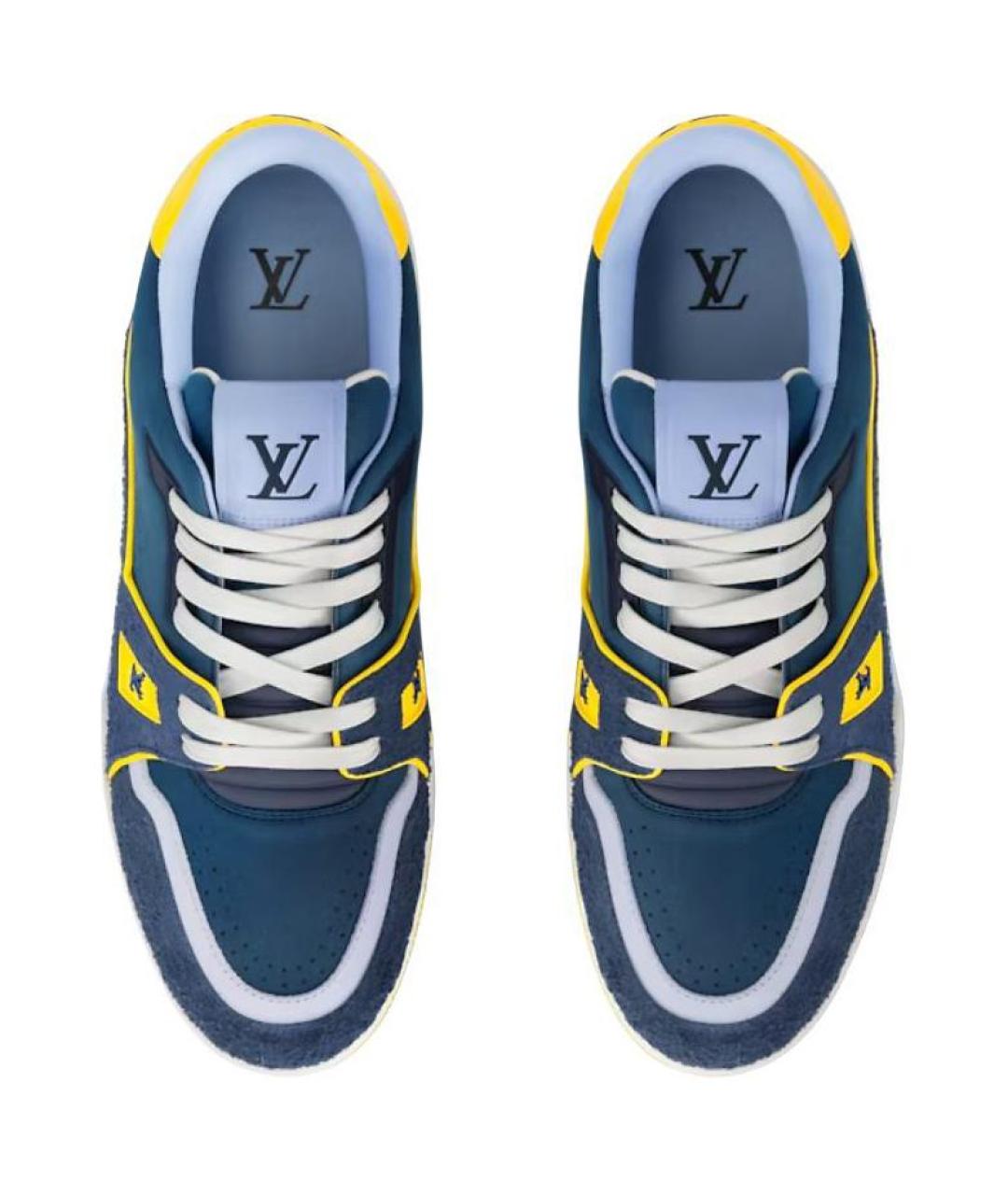 LOUIS VUITTON Мульти замшевые высокие кроссовки / кеды, фото 4