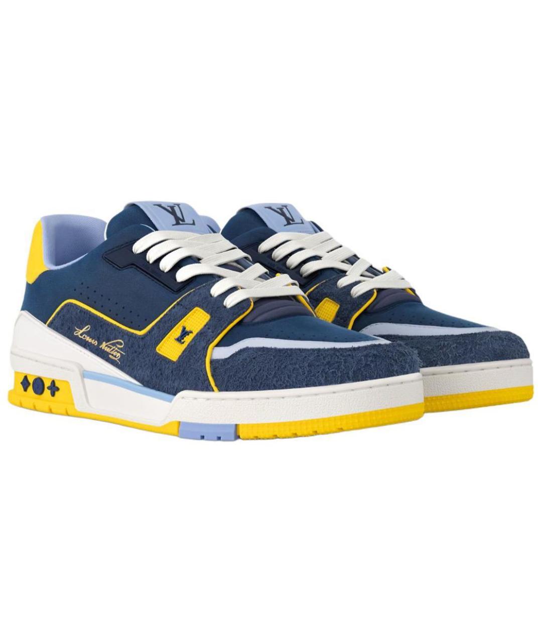 LOUIS VUITTON Мульти замшевые высокие кроссовки / кеды, фото 3