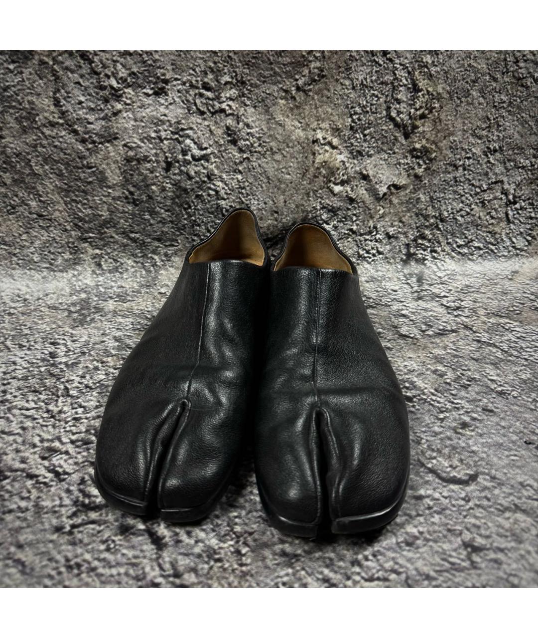MAISON MARGIELA Черные кожаные лоферы, фото 2