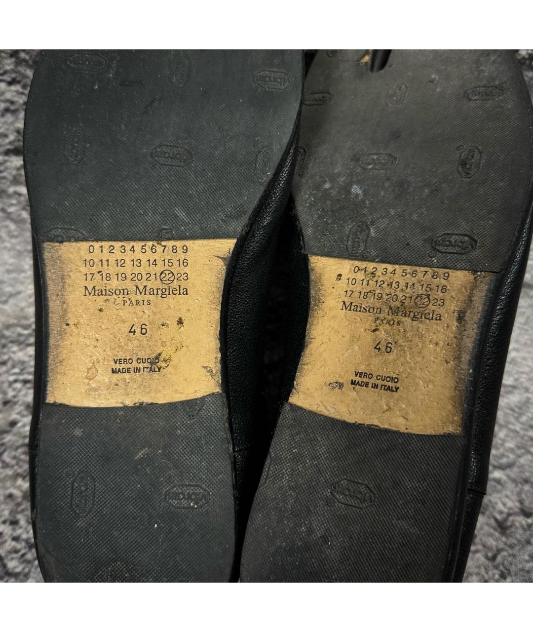 MAISON MARGIELA Черные кожаные лоферы, фото 6
