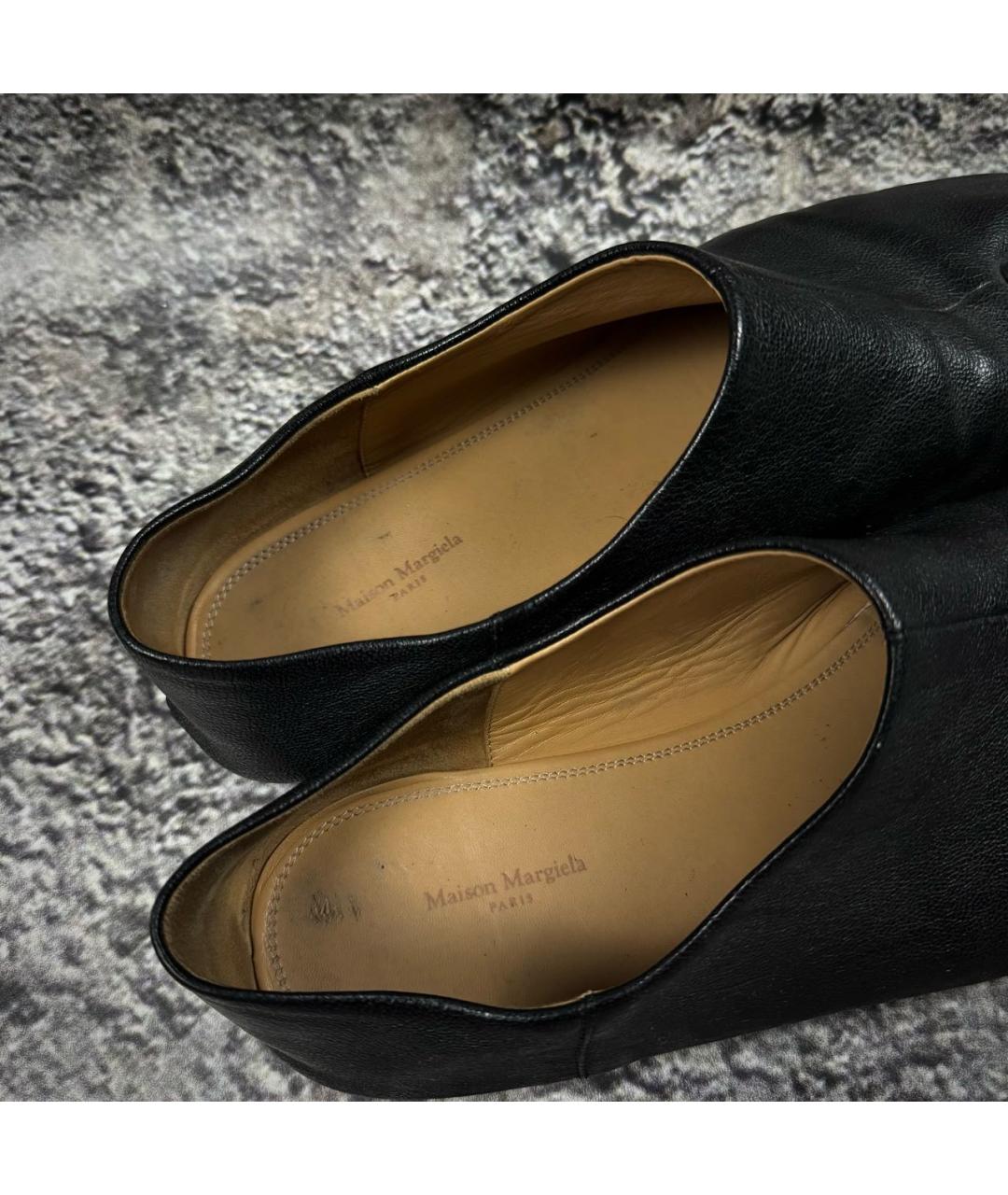 MAISON MARGIELA Черные кожаные лоферы, фото 5