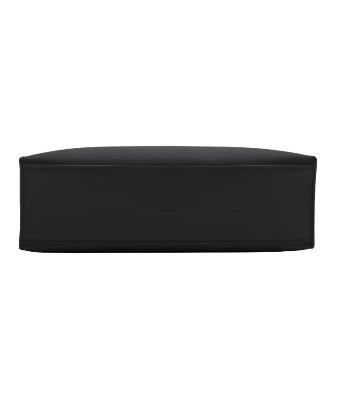 HERMES Черная кожаная сумка с короткими ручками, фото 4