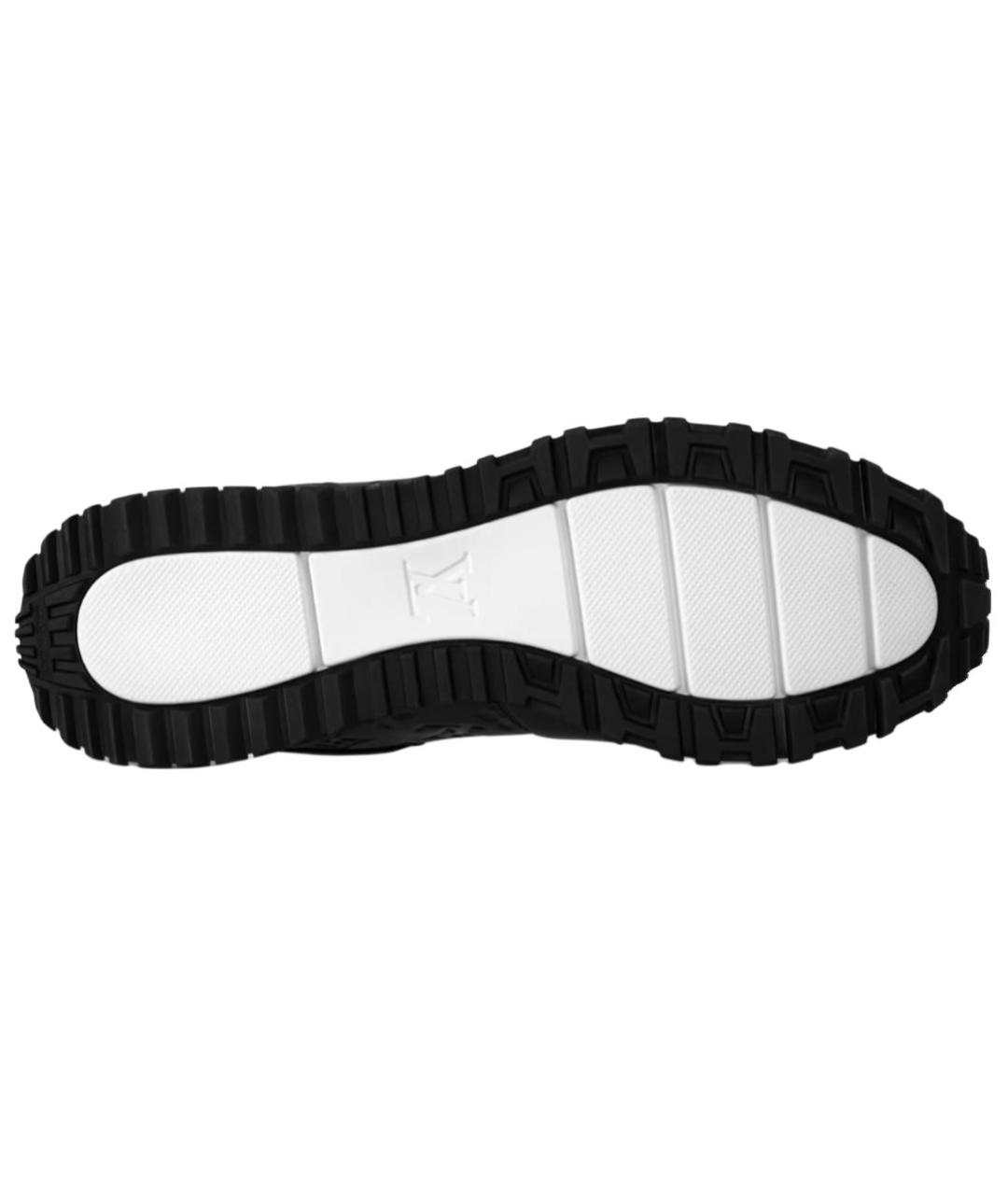 LOUIS VUITTON Черные кожаные низкие кроссовки / кеды, фото 5