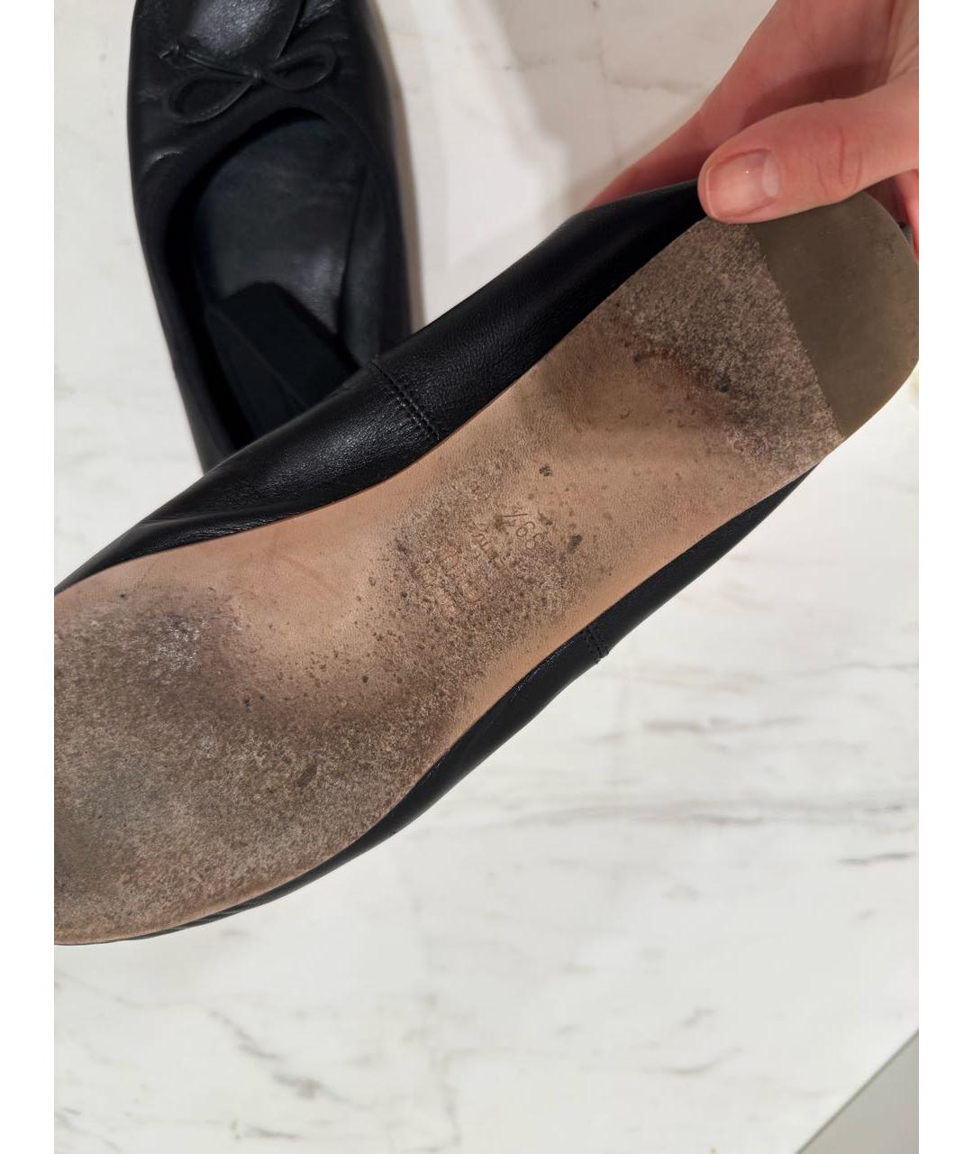 MIU MIU Черные кожаные балетки, фото 5