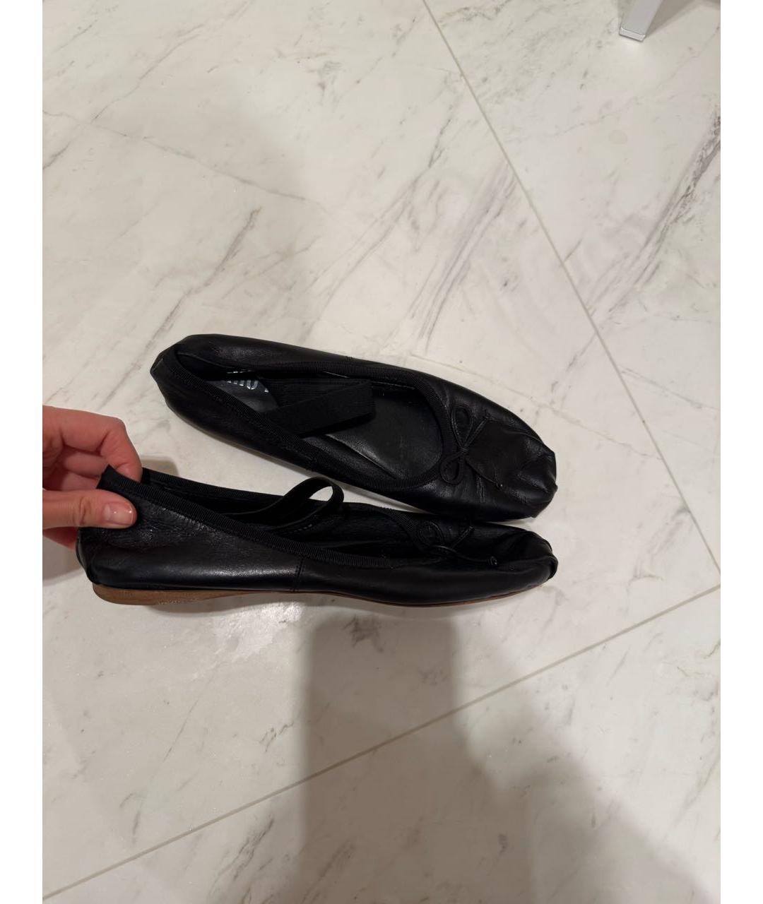 MIU MIU Черные кожаные балетки, фото 7