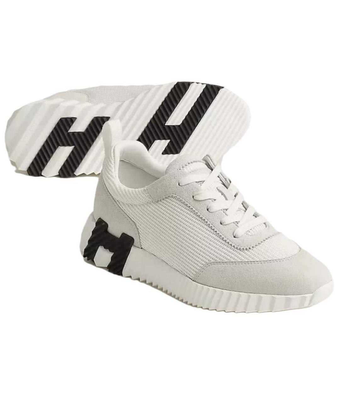 HERMES Белые кроссовки, фото 5