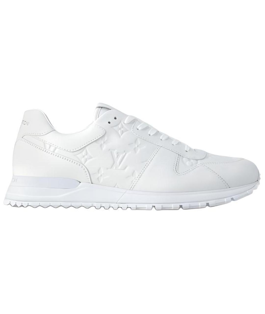 LOUIS VUITTON Белые кожаные низкие кроссовки / кеды, фото 1