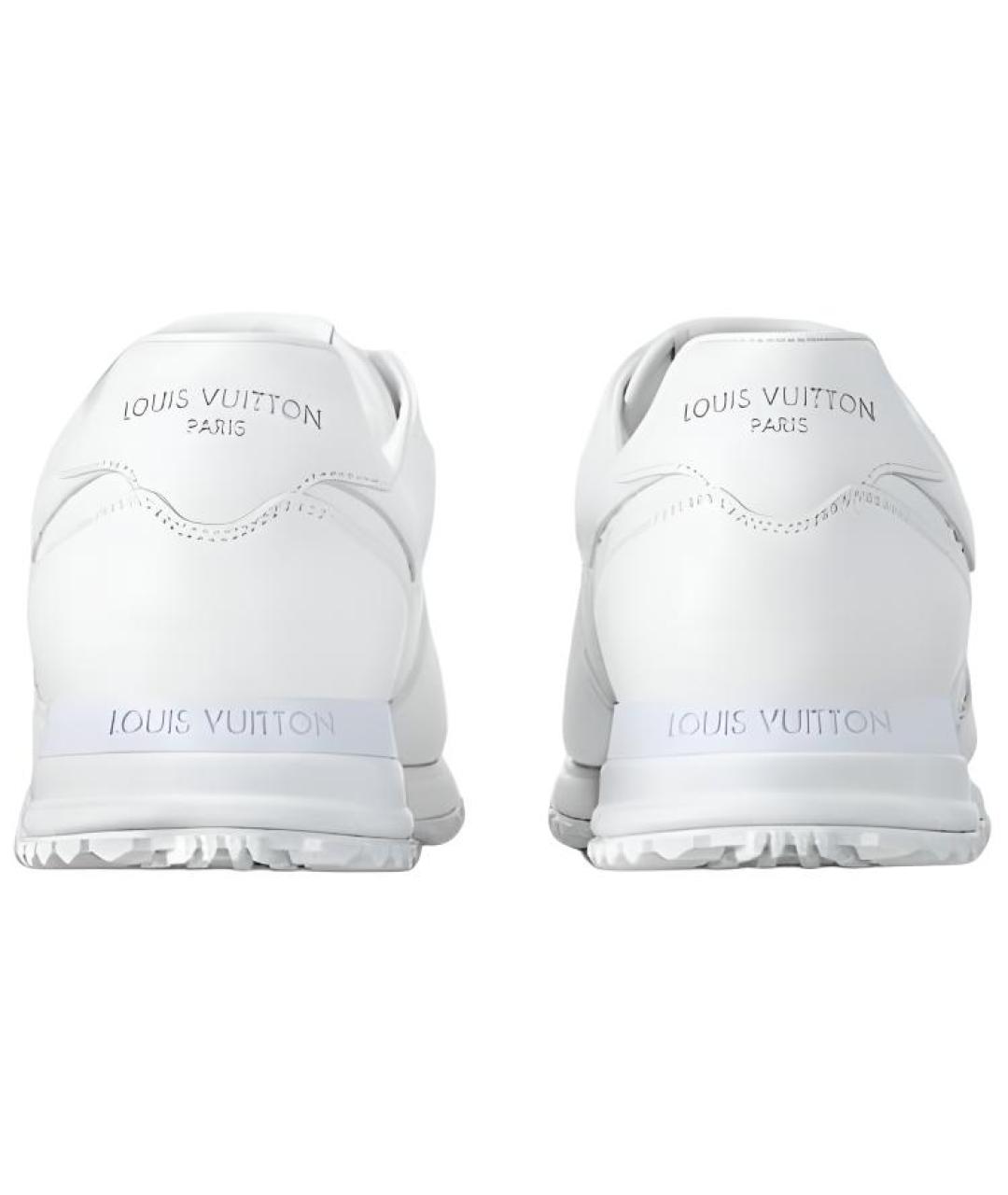 LOUIS VUITTON Белые кожаные низкие кроссовки / кеды, фото 5