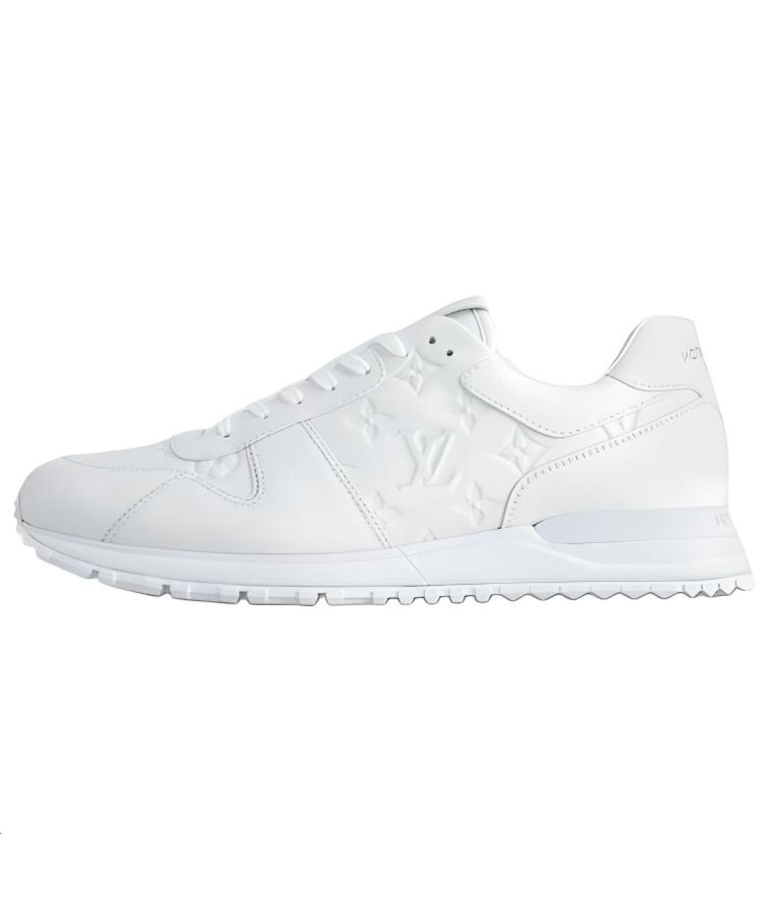 LOUIS VUITTON Белые кожаные низкие кроссовки / кеды, фото 2