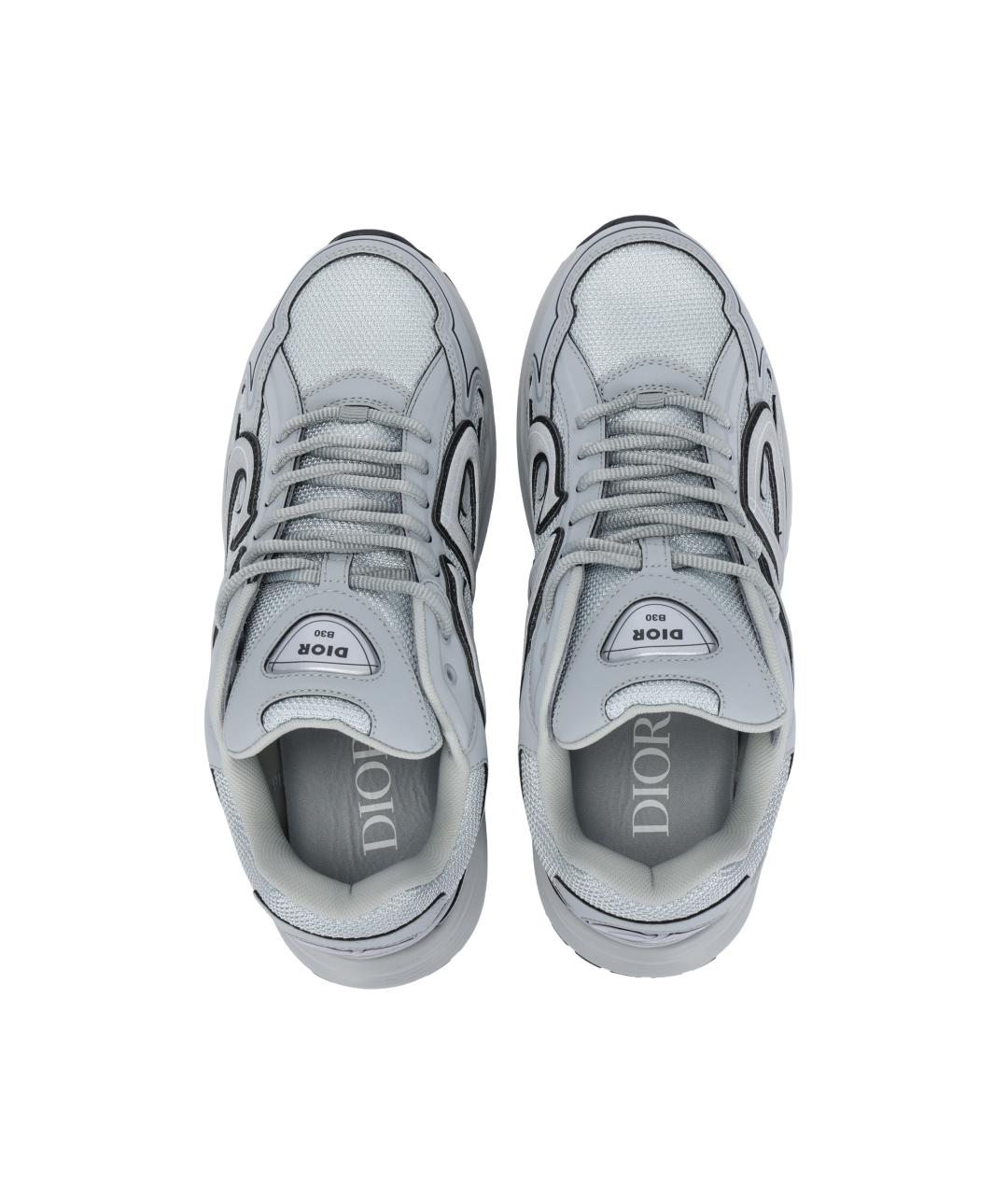 CHRISTIAN DIOR Белые кожаные высокие кроссовки / кеды, фото 3