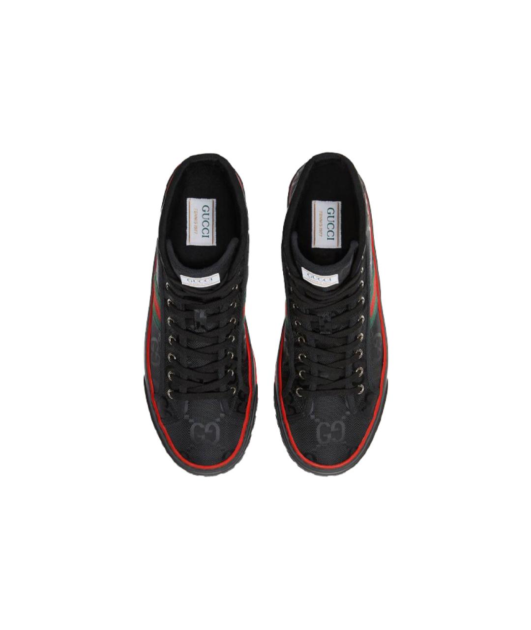 GUCCI Черные низкие кроссовки / кеды, фото 4