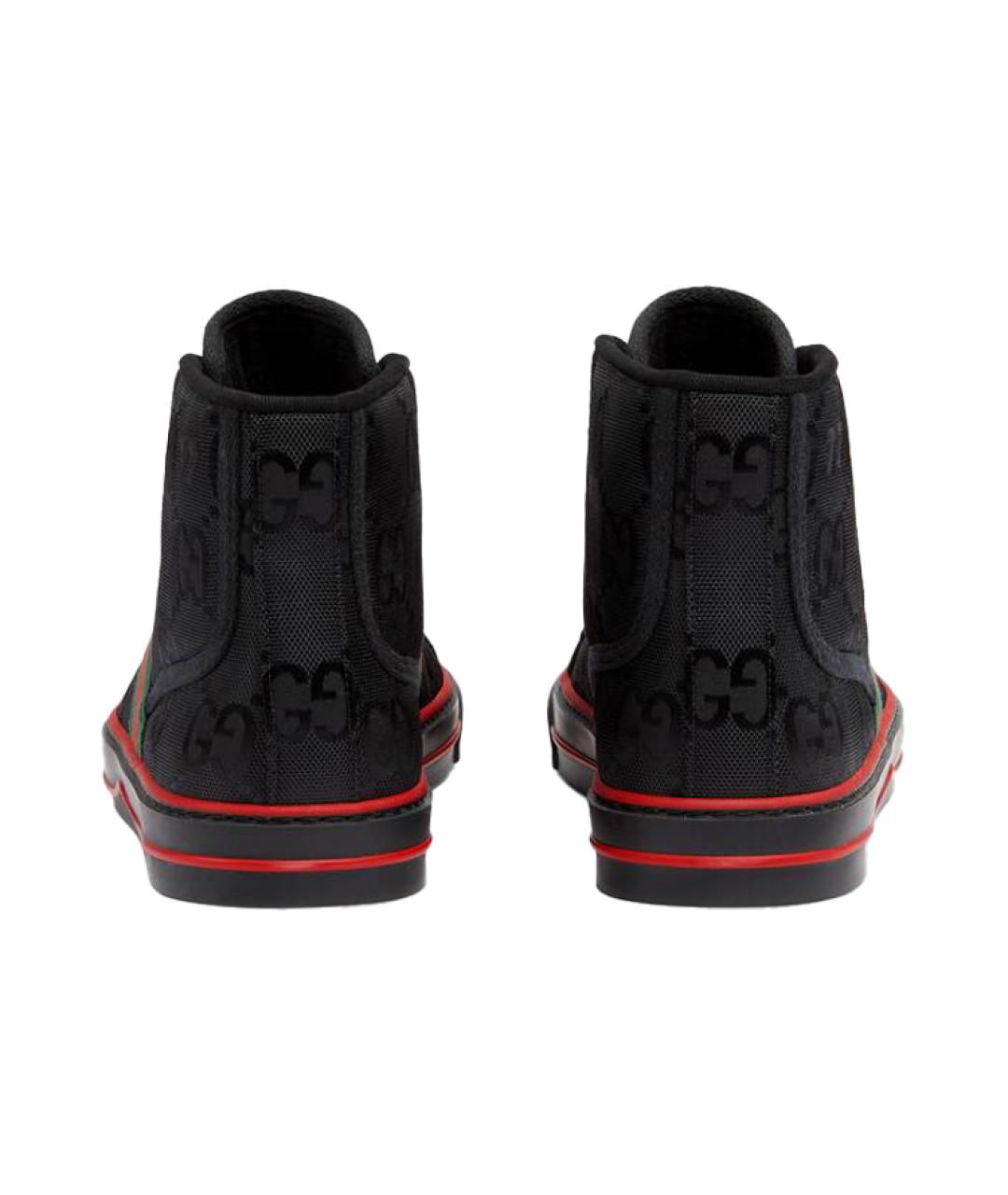 GUCCI Черные низкие кроссовки / кеды, фото 5