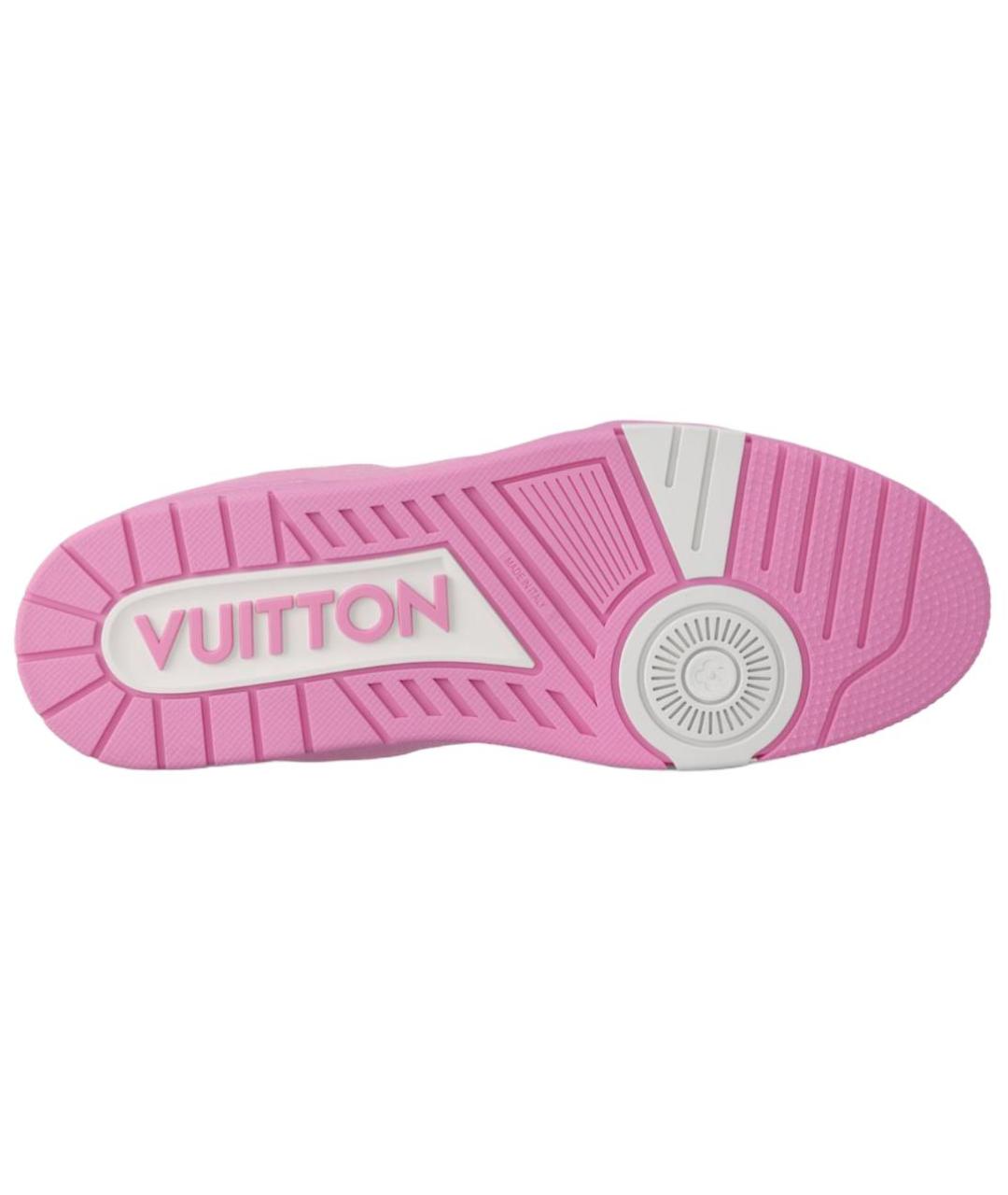 LOUIS VUITTON Розовые низкие кроссовки / кеды, фото 5