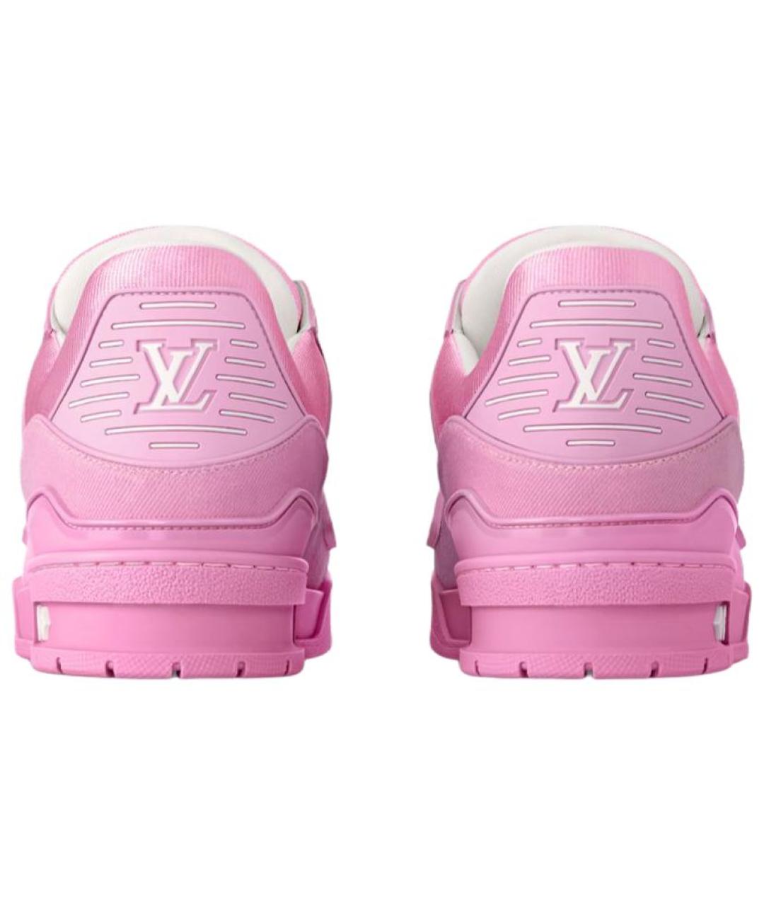 LOUIS VUITTON Розовые низкие кроссовки / кеды, фото 4