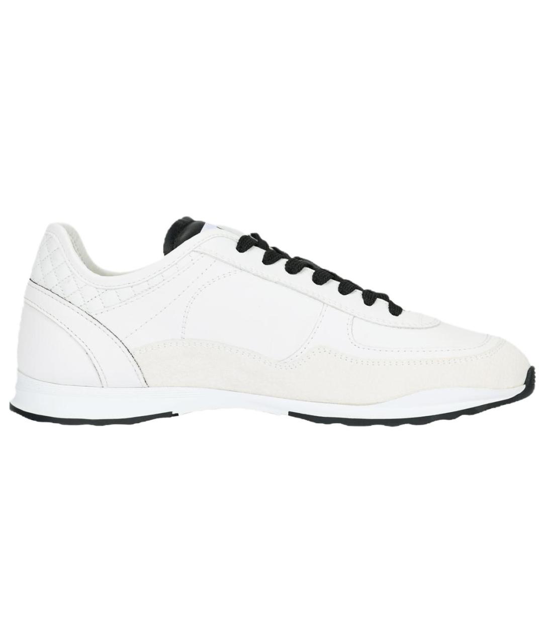 CHANEL Белые кожаные кроссовки, фото 1