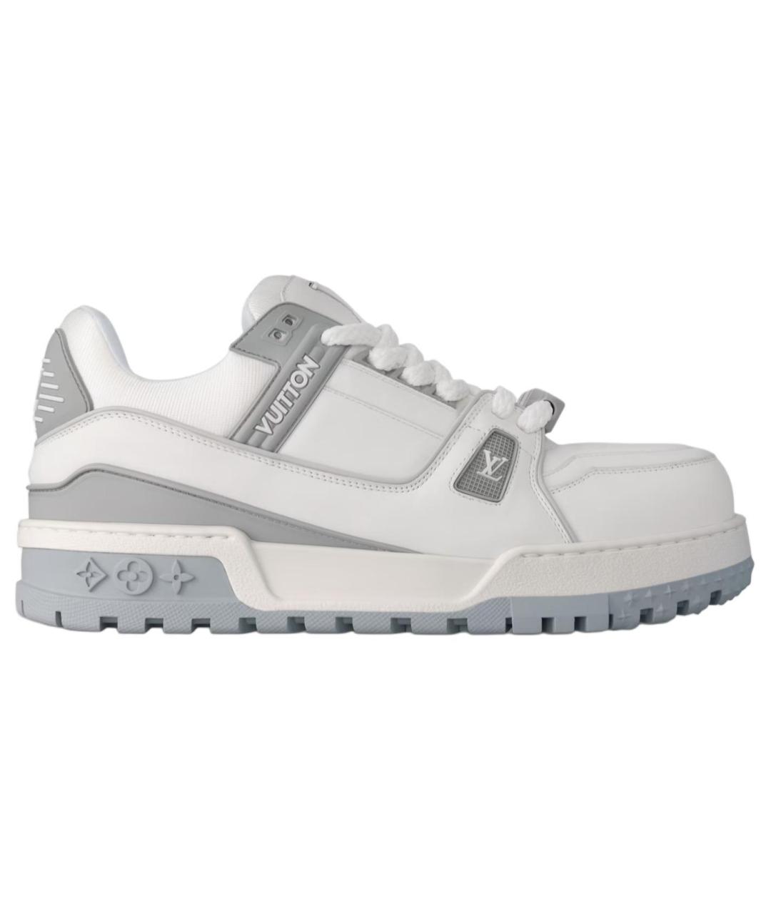 LOUIS VUITTON Белые кожаные кроссовки, фото 1