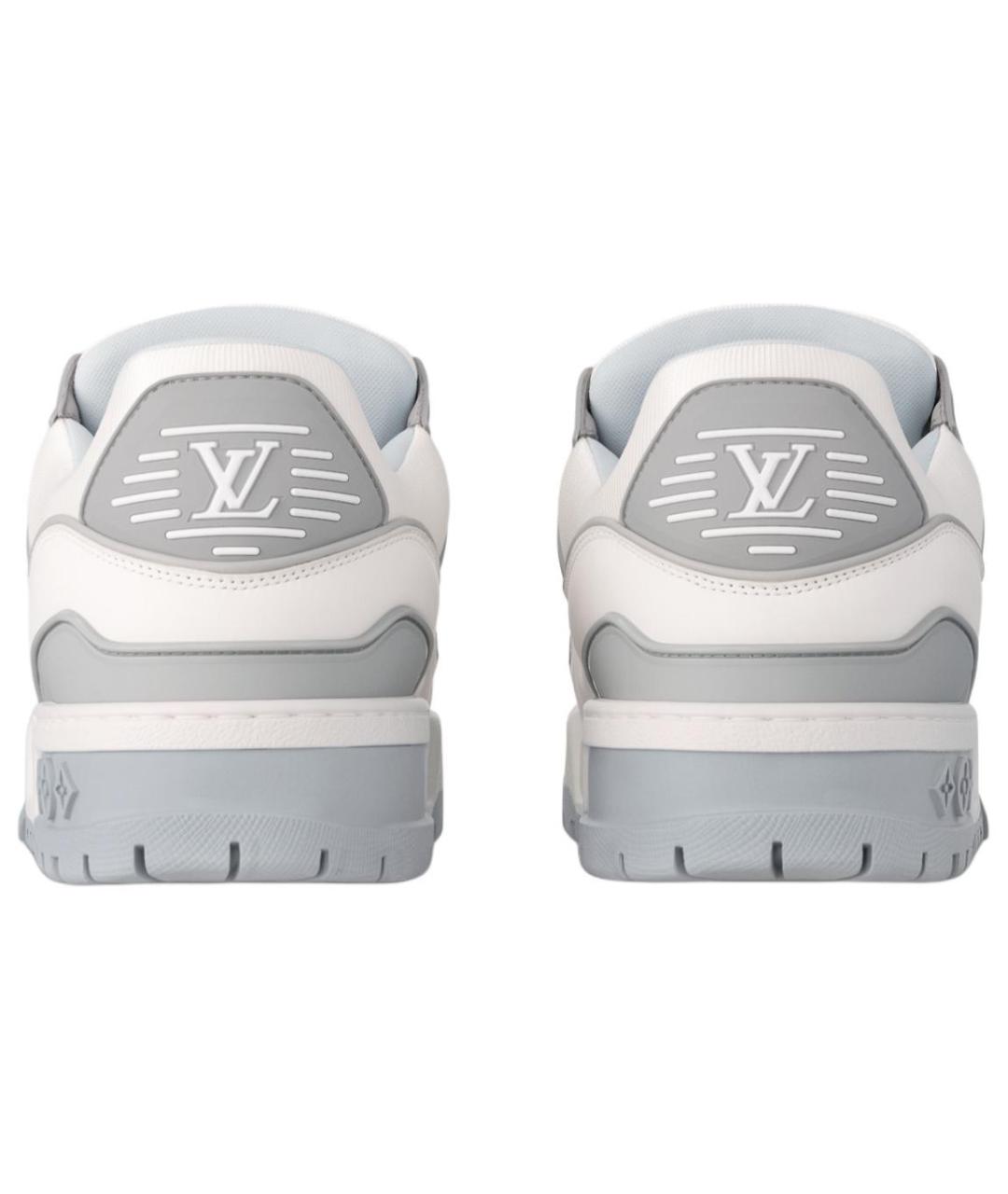 LOUIS VUITTON Белые кожаные кроссовки, фото 5