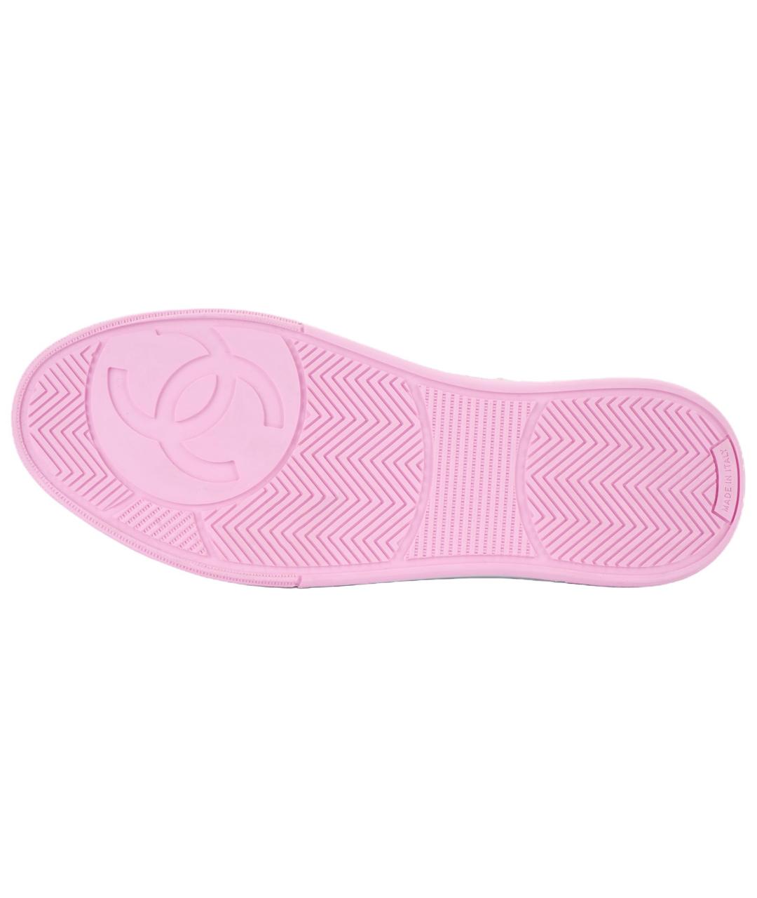 CHANEL Розовые кроссовки, фото 5