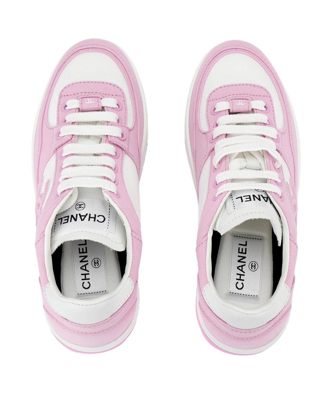 CHANEL Розовые кроссовки, фото 3