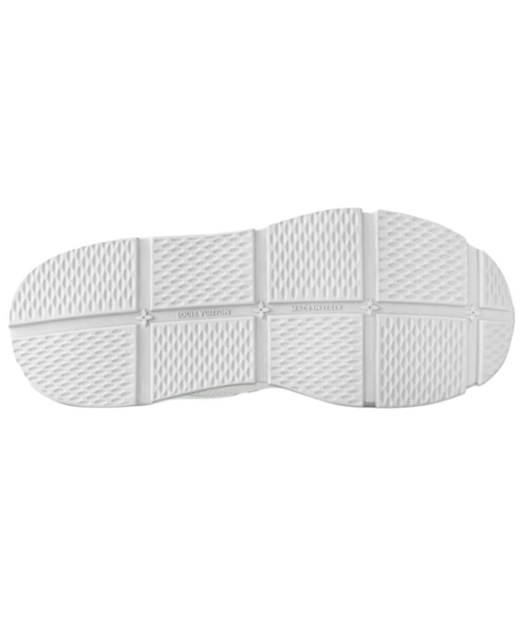 LOUIS VUITTON Белые кожаные высокие кроссовки / кеды, фото 6