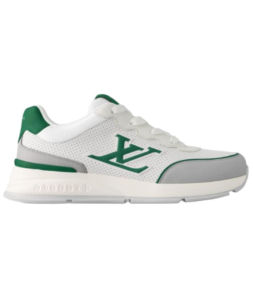 LOUIS VUITTON Белые кожаные высокие кроссовки / кеды, фото 1