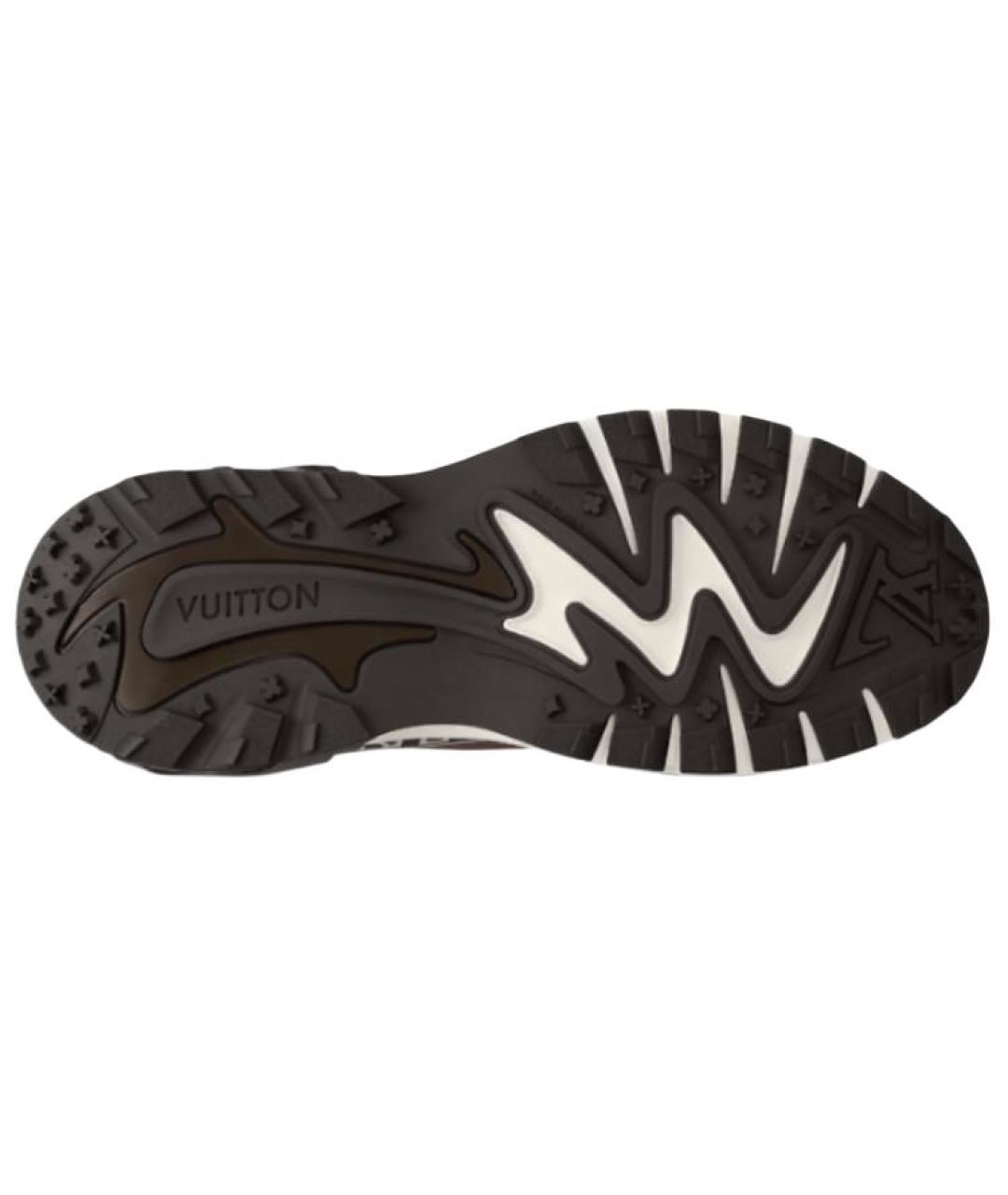 LOUIS VUITTON Коричневые кожаные низкие кроссовки / кеды, фото 6