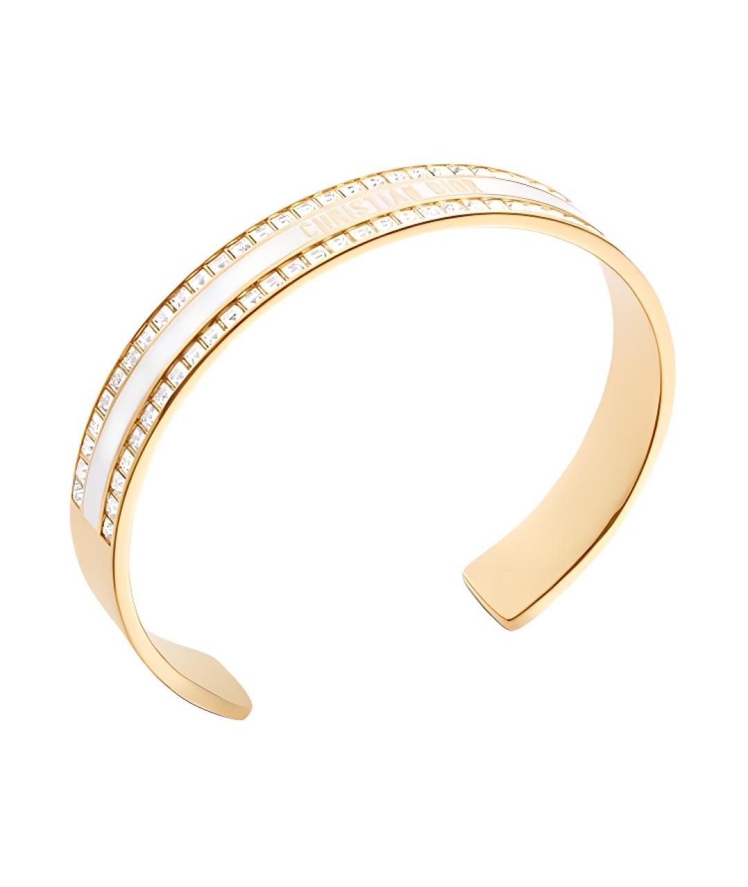 CHRISTIAN DIOR Золотой металлический браслет, фото 2