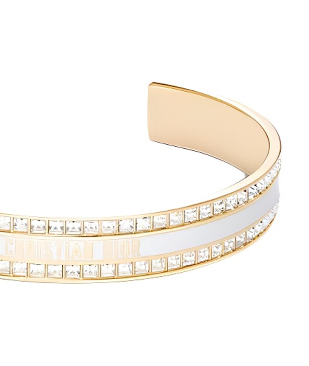 CHRISTIAN DIOR Золотой металлический браслет, фото 3