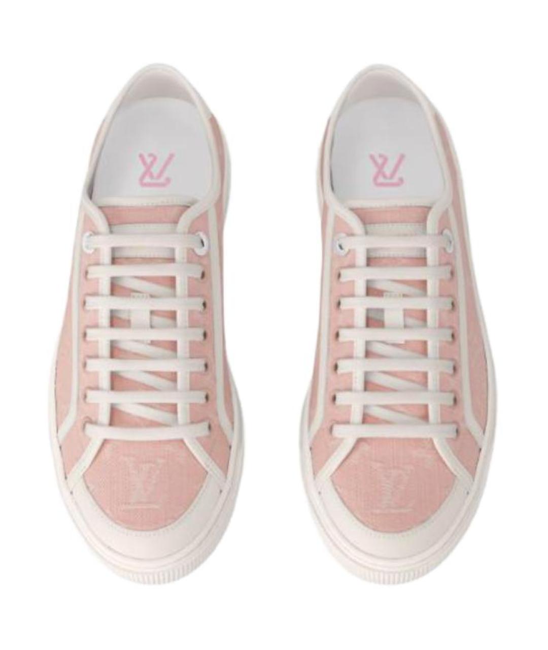 LOUIS VUITTON Розовые кеды, фото 4