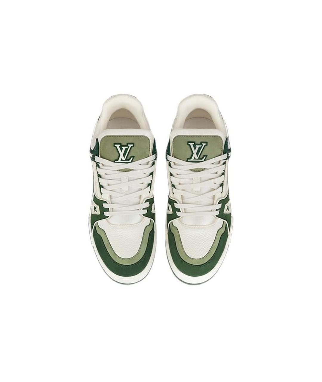 LOUIS VUITTON Зеленые кроссовки, фото 4