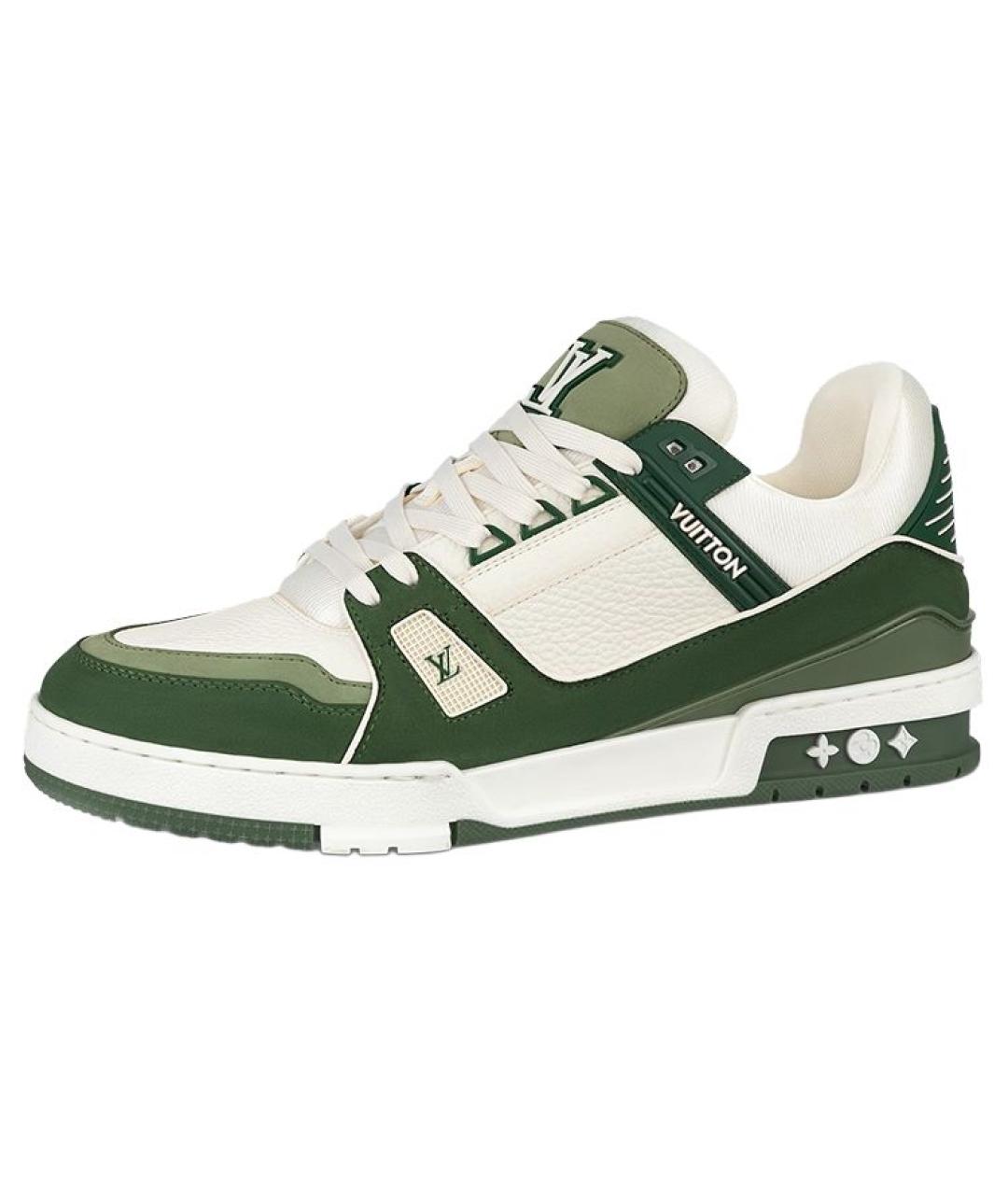 LOUIS VUITTON Зеленые кроссовки, фото 2