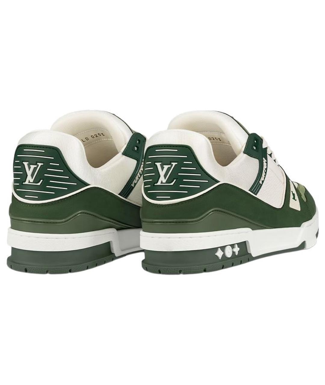 LOUIS VUITTON Зеленые кроссовки, фото 3