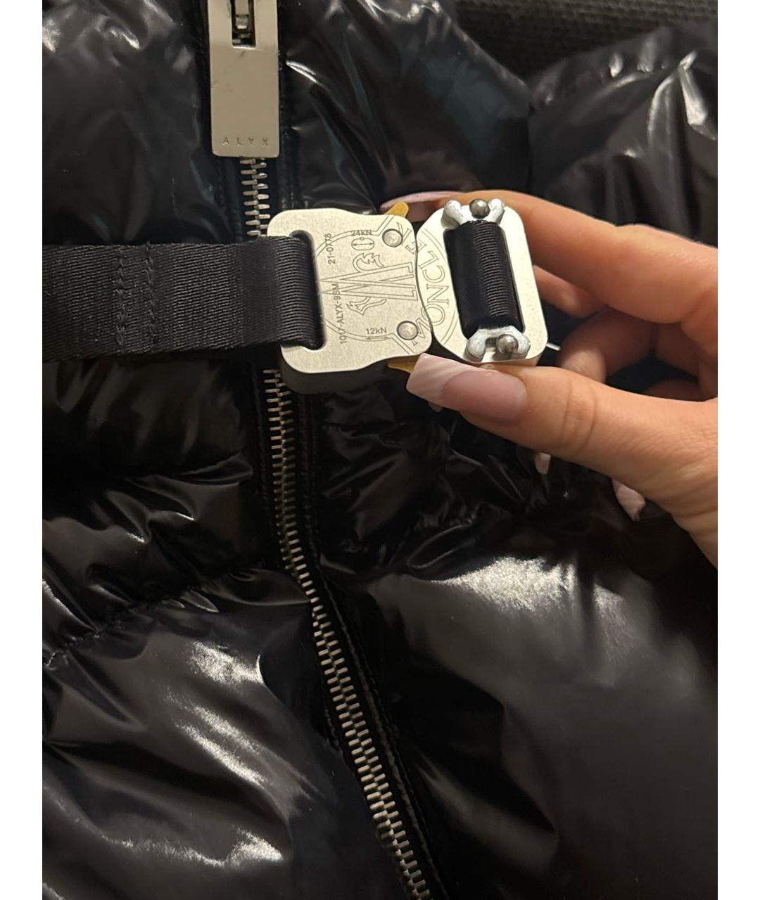 MONCLER Черный пуховик, фото 4