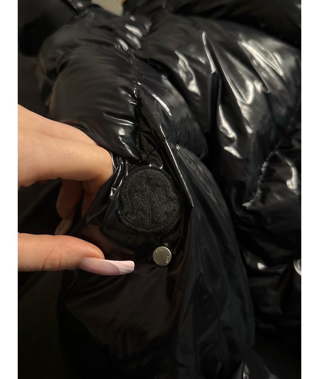 MONCLER Черный пуховик, фото 6