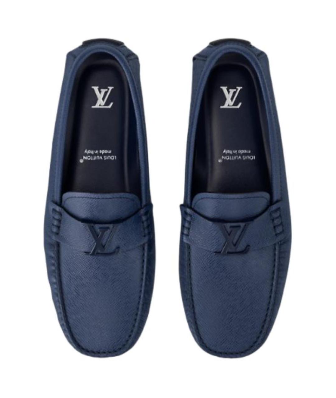 LOUIS VUITTON Синие лоферы, фото 4