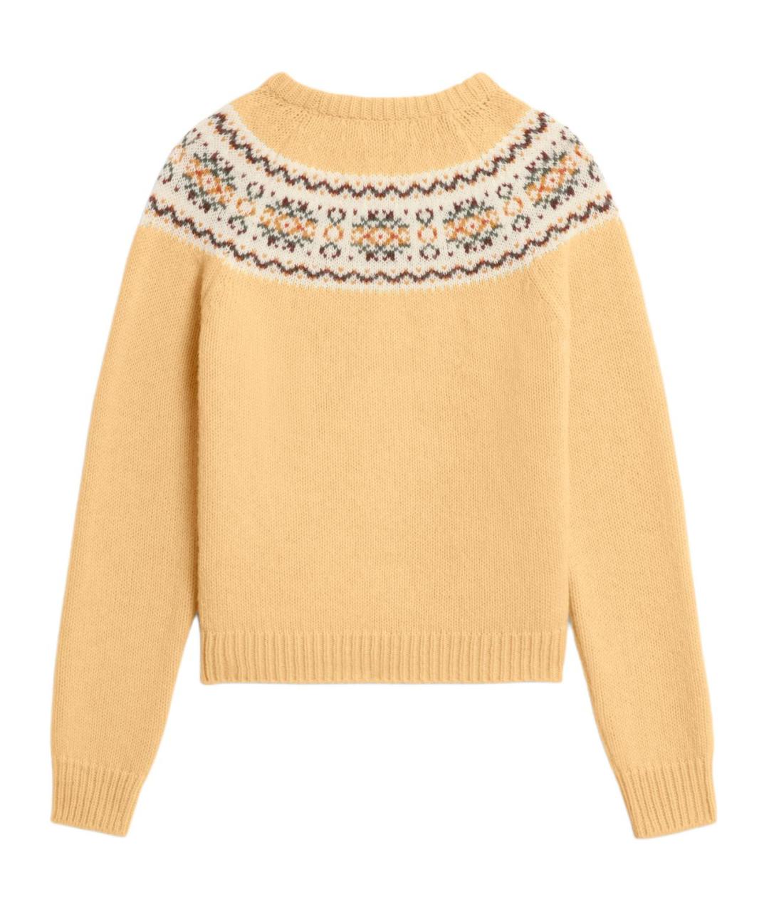 CELINE Желтый джемпер / свитер, фото 2