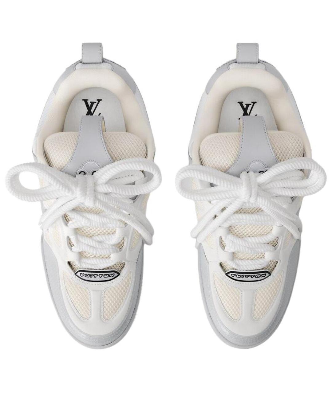 LOUIS VUITTON Серые низкие кроссовки / кеды, фото 4