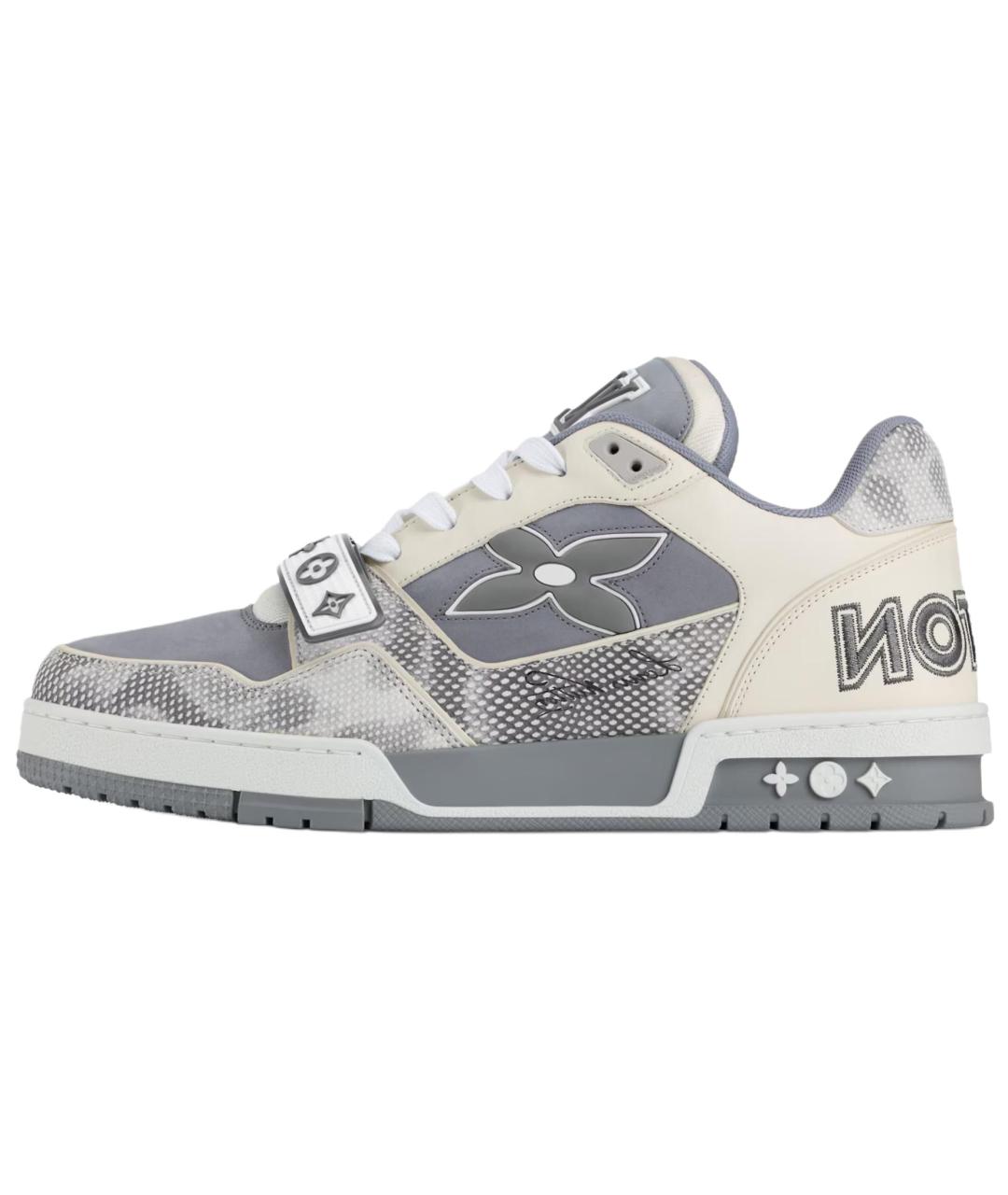 LOUIS VUITTON Серые низкие кроссовки / кеды, фото 2