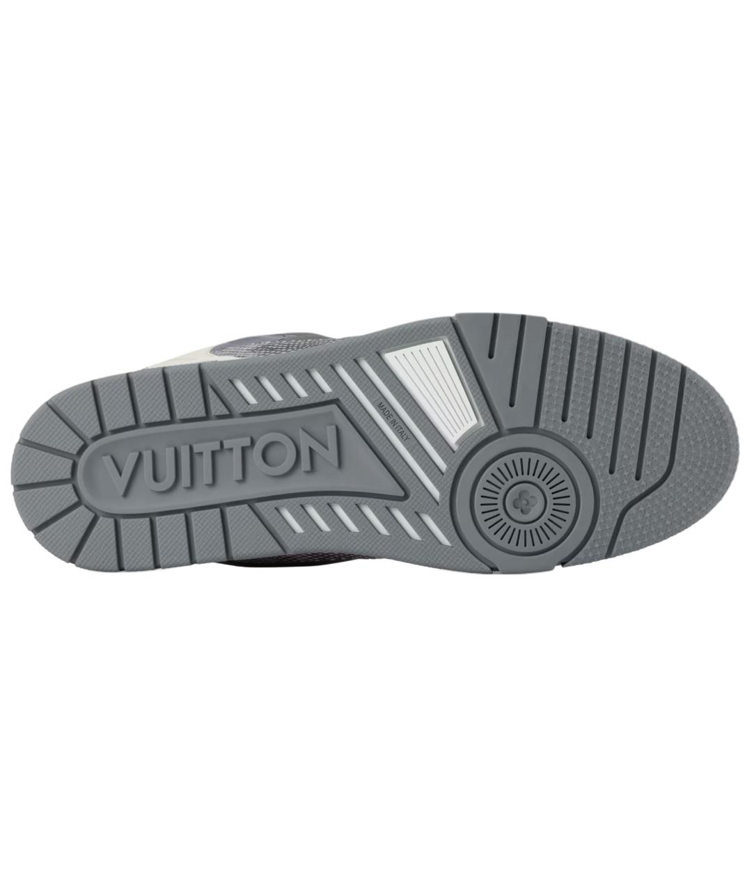 LOUIS VUITTON Серые низкие кроссовки / кеды, фото 6
