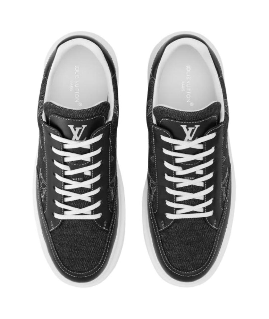 LOUIS VUITTON Черные низкие кроссовки / кеды, фото 4