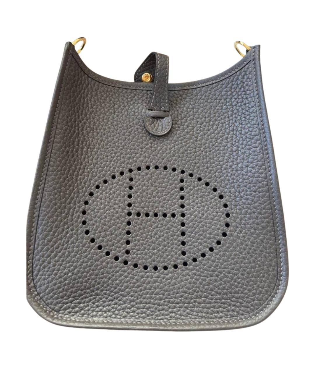 HERMES Коричневая кожаная сумка через плечо, фото 1