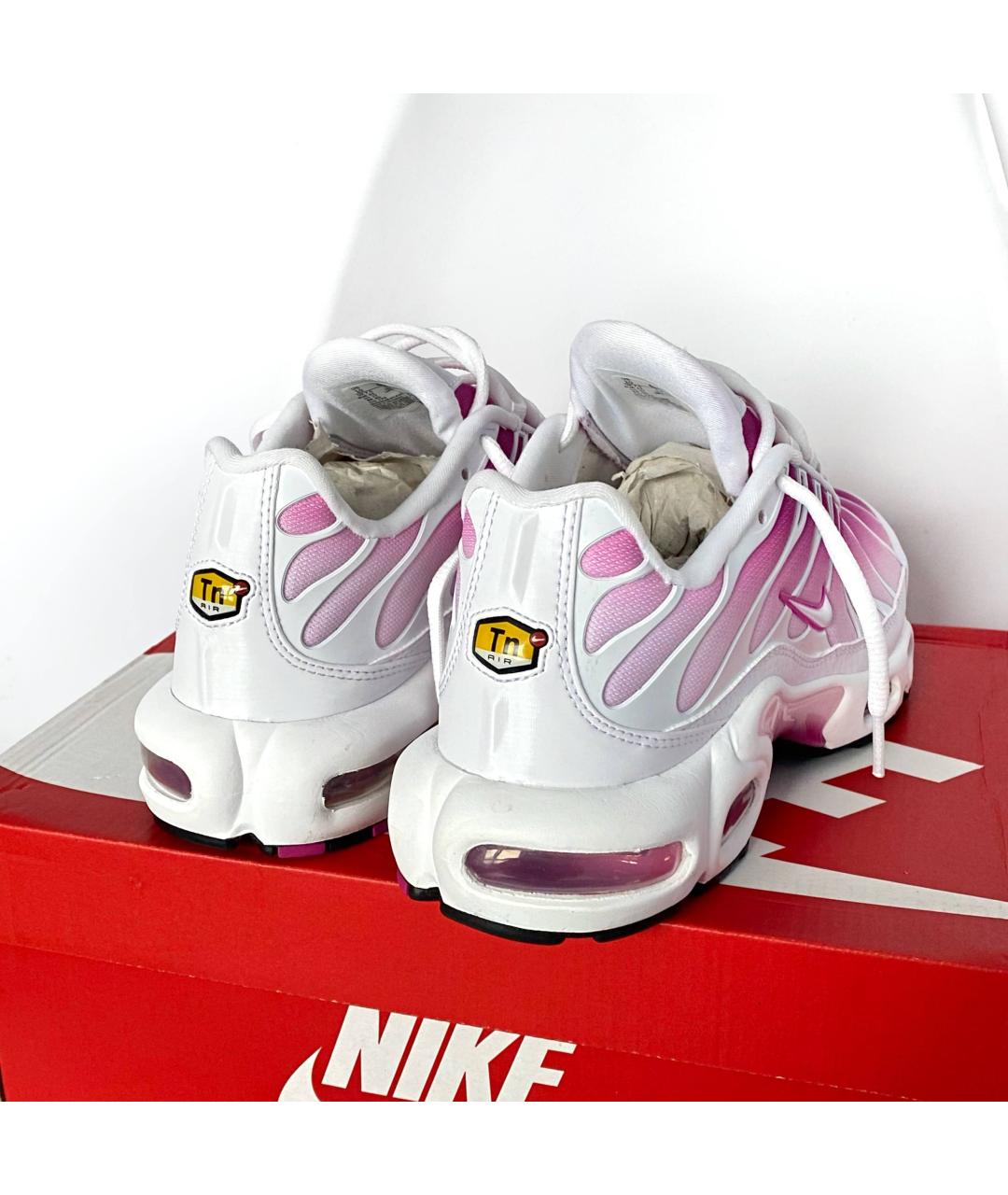 NIKE Розовые текстильные низкие кроссовки / кеды, фото 4