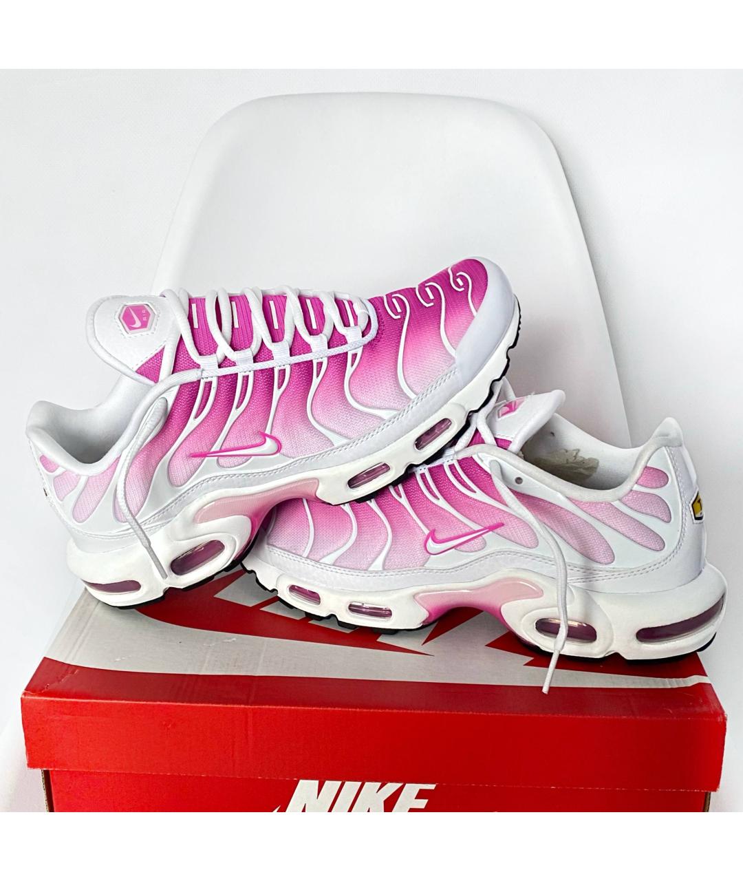 NIKE Розовые текстильные низкие кроссовки / кеды, фото 5