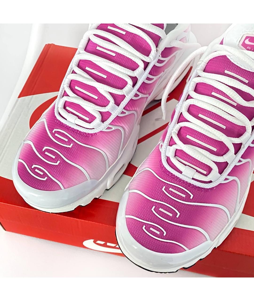 NIKE Розовые текстильные низкие кроссовки / кеды, фото 3